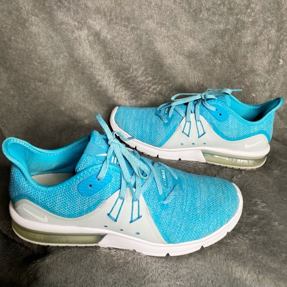 🩵 Nike Air Max Sequent 3 908993-404 Blue Running Shoes Sneakers Women’s - Picture 9 of 12